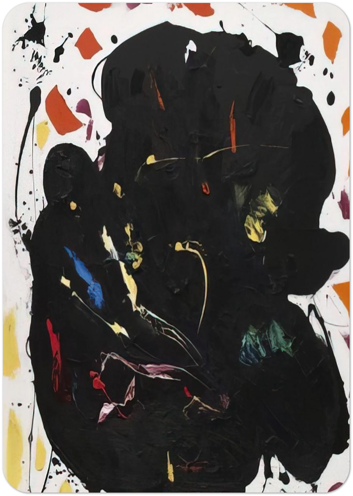 Black Diamond By Hans Hofmann Pack of 10 Post Cards | Hans Hofmann Post Cards | A6 (10.5 x 14.8 cm) - 4.1 x 5.8 inches