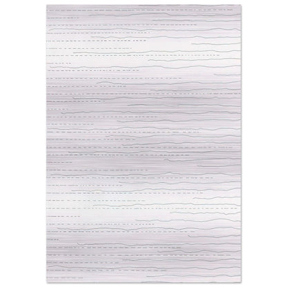Alternate Not-Straight Lines From the Right Side and Broken Lines From the Left Side of Random Length - Sol LeWitt Brushed Aluminum Print - 70x100 cm / 28x40 inches | Sol LeWitt Aluminum Print | Sol LeWitt Prints