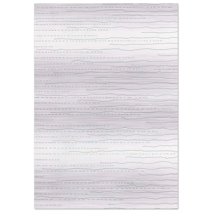 Alternate Not-Straight Lines From the Right Side and Broken Lines From the Left Side of Random Length - Sol LeWitt Brushed Aluminum Print - 70x100 cm / 28x40 inches | Sol LeWitt Aluminum Print | Sol LeWitt Prints