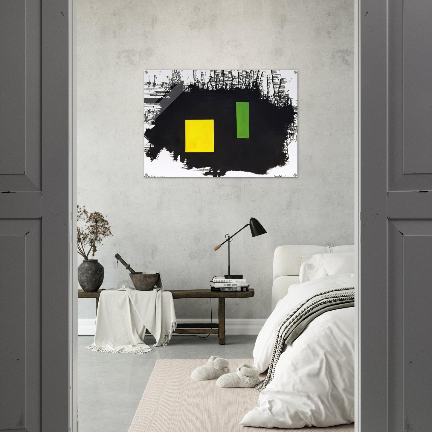 To J.F.K. - A Thousand Roots Did Die With Thee - Hans Hofmann Acrylic Print - 70x100 cm / 28x40″ inches | Hans Hofmann Wall Art | Hans Hofmann Prints