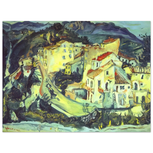 Chaim Soutine - LANDSCAPE OF CAGNES  75x100 cm / 30x40inches Fine Art Poster