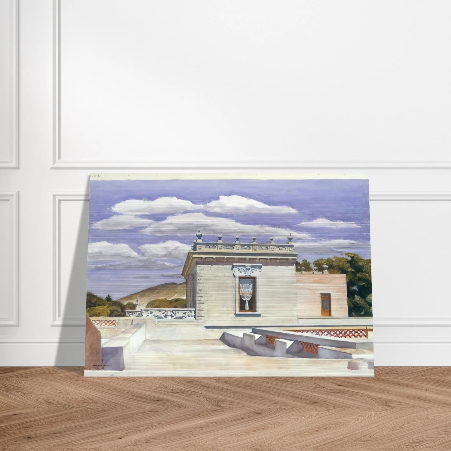 Saltillo Mansion - Edward Hopper Brushed Aluminum Print - 70x100 cm / 28x40 inches | Edward Hopper Aluminum Print | Edward Hopper Prints