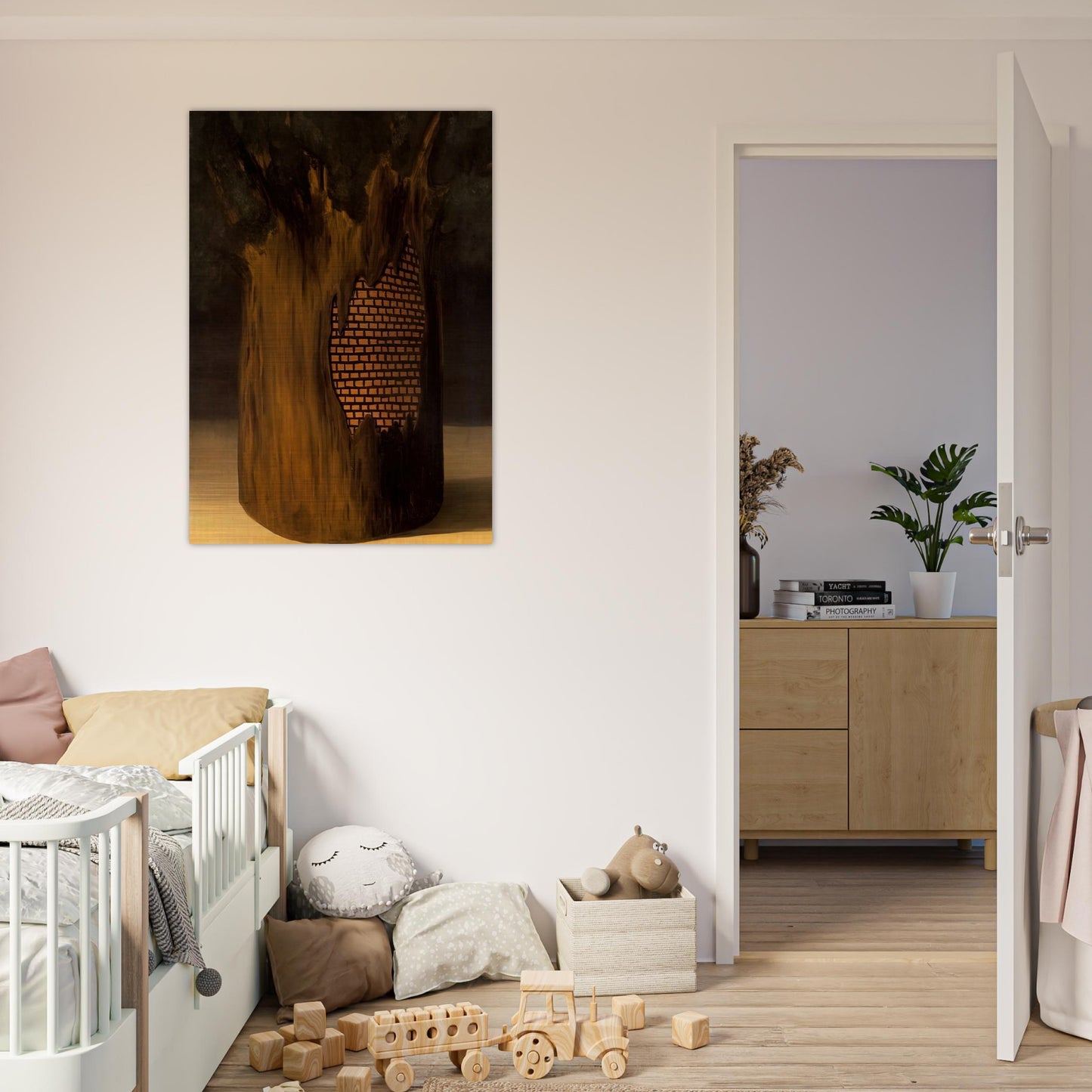 THRESHOLD OF FOREST 1926 - Rene Magritte Brushed Aluminum Print - 70x100 cm / 28x40 inches | Rene Magritte Aluminum Print | Rene Magritte Prints