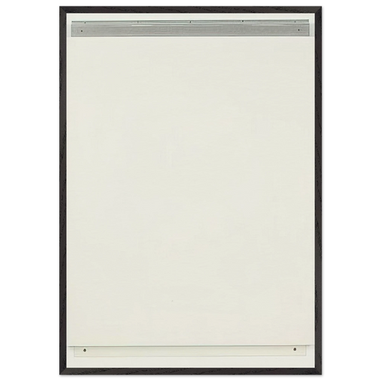 Attendant - 1984 - Robert Ryman 70x100 cm / 28x40 inches Framed Art Print – Black Wooden Frame