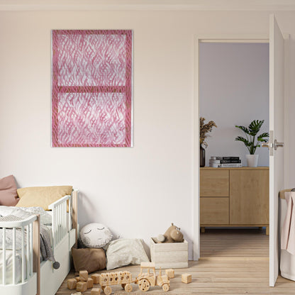Segni rosa - 1967 - Carla Accardi Brushed Aluminum Print - 70x100 cm / 28x40 inches | Carla Accardi Aluminum Print | Carla Accardi Prints