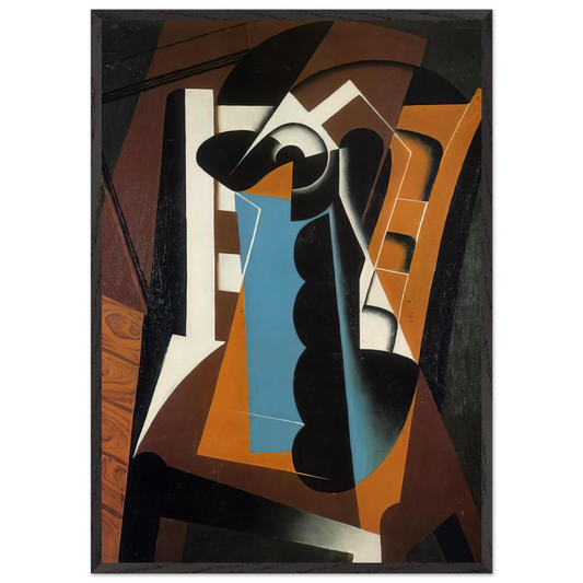 STILL LIFE ON A CHAIR 1917 - Juan Gris 70x100 cm / 28x40 inches Framed Art Print – Black Wooden Frame