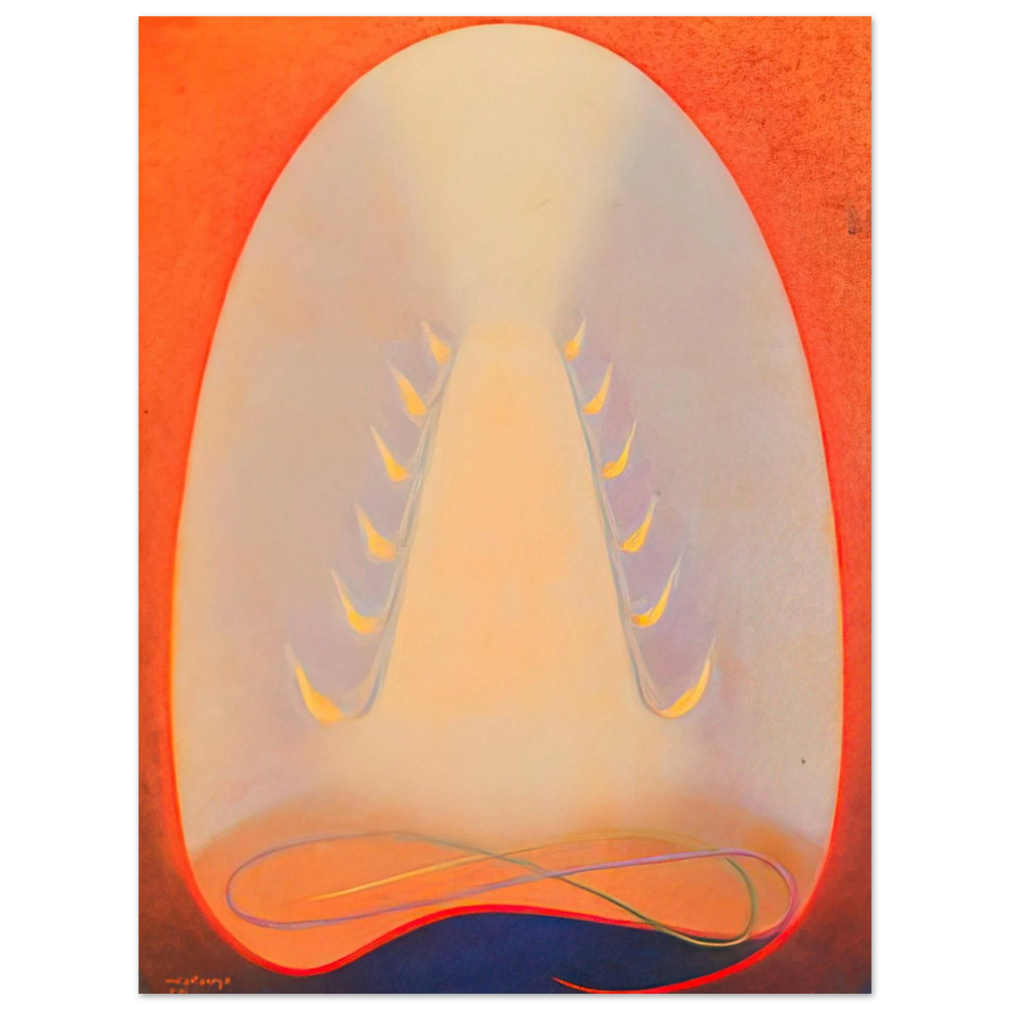 Agnes Lawrence Pelton - Mount of Flame - 1932  75x100 cm / 30x40inches Fine Art Poster