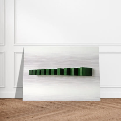 Untitled Bernstein 74-8 - 1974 - Donald Judd Brushed Aluminum Print - 70x100 cm / 28x40 inches | Donald Judd Aluminum Print | Donald Judd Prints