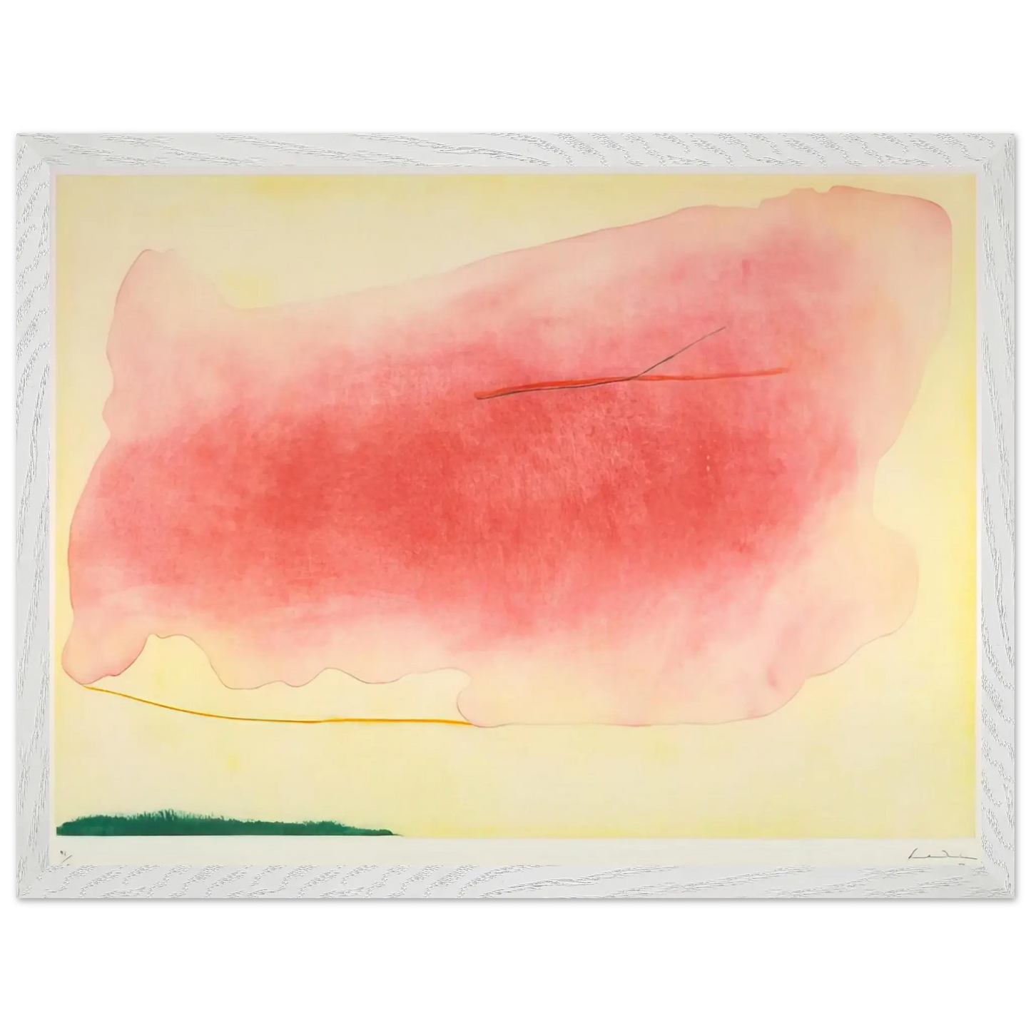 Helen Frankenthaler - Nepenthe - 1972 Wall art - 27x35 cm / 11x14 Inches - Premium Wooden Framed Poster With Fine Art Paper - Black frame