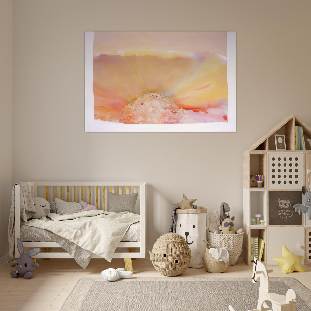 Eye Of The Pyramid Version I - 1988 - Ronnie Landfield Art Prints - 100x150 cm / 40x60″ inches | Ronnie Landfield Poster | Ronnie Landfield Prints
