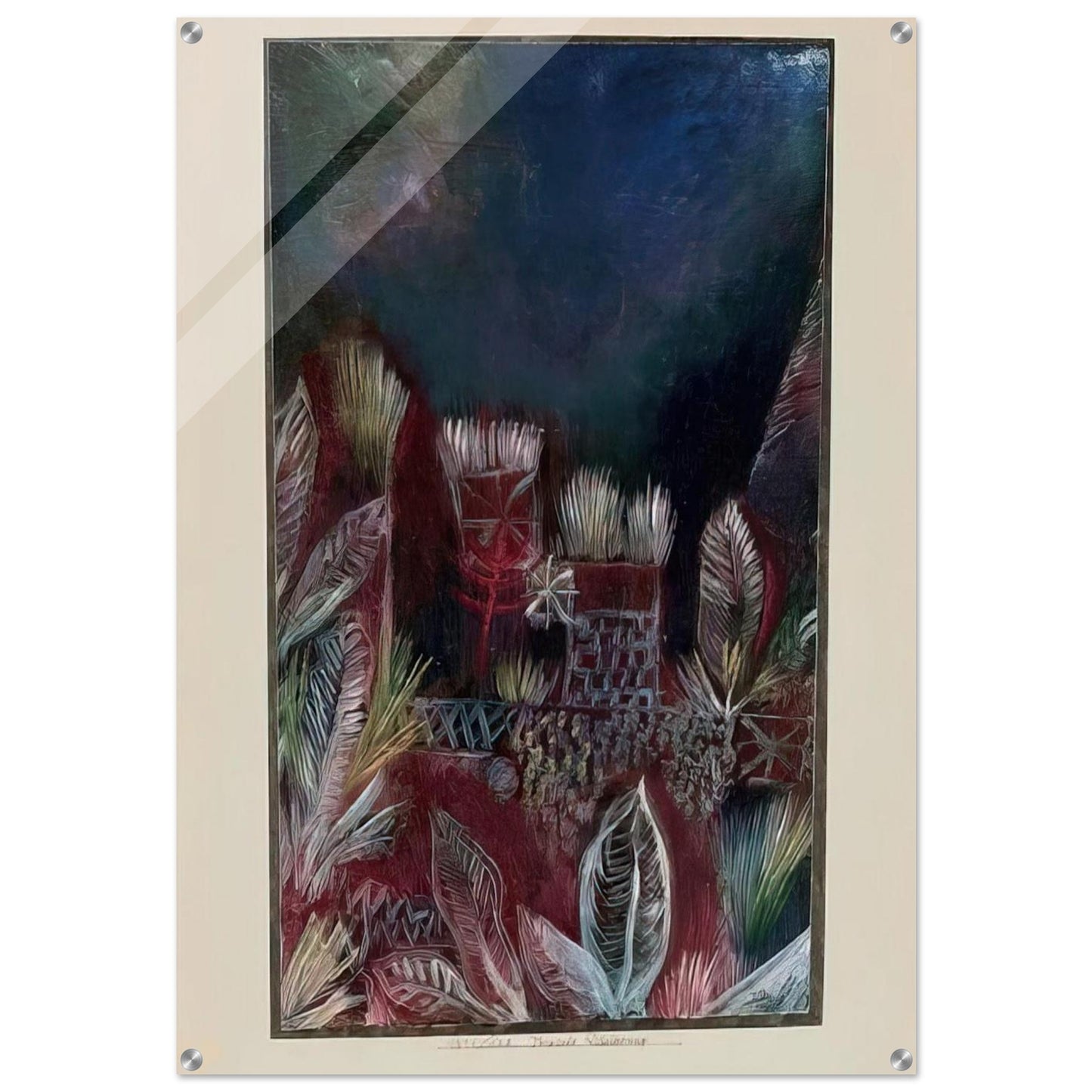 TROPICAL TWILIGHT 1921 - Paul Klee Acrylic Print - 70x100 cm / 28x40″ inches