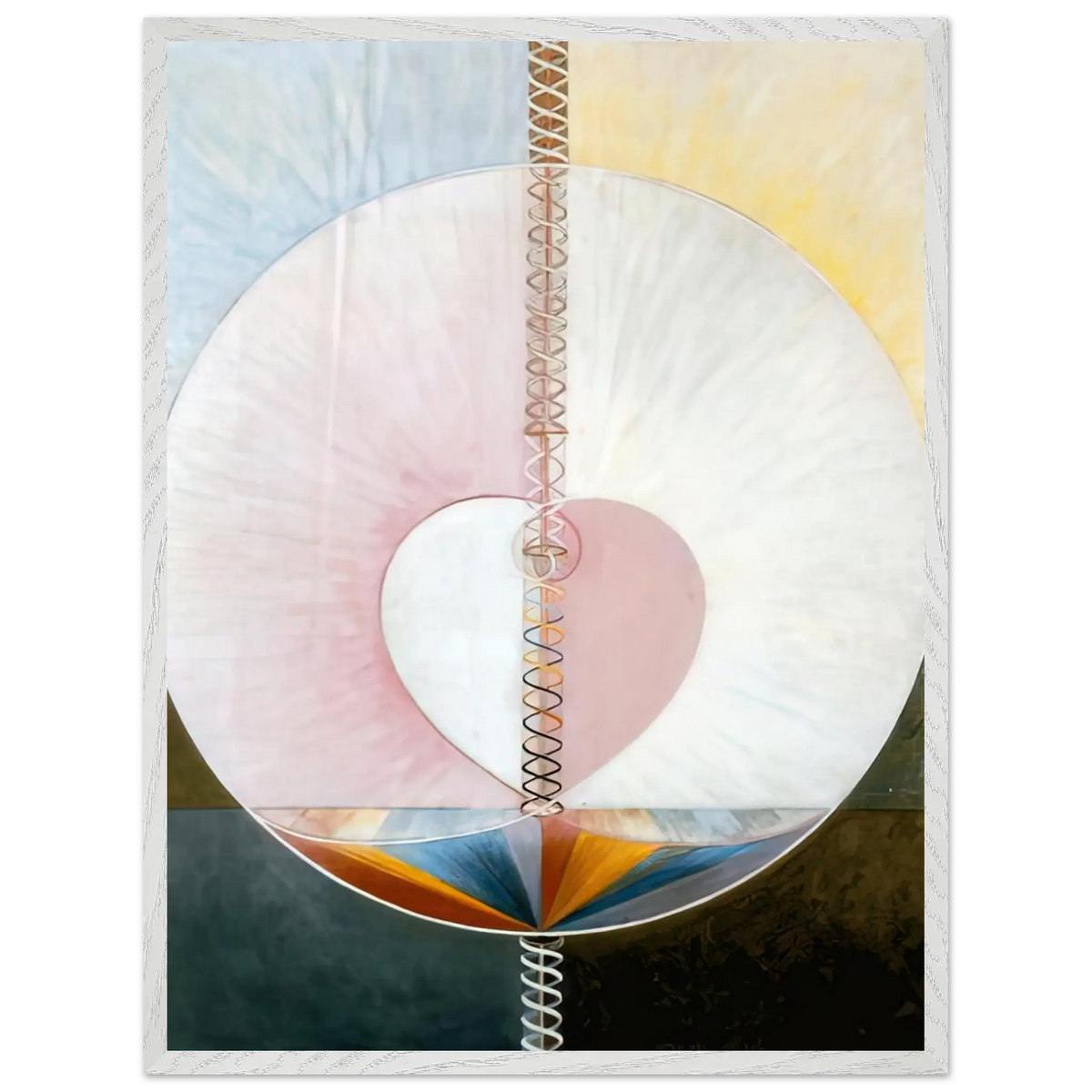 Hilma af Klint - WHAT A HUMAN BEING IS 1910 Wall art - A2 (42 x 59.4  cm) - Fine Art Poster - -