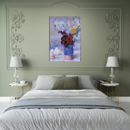 Flowers in a Glass - Henri-Edmond Cross Brushed Aluminum Print - 70x100 cm / 28x40 inches | Henri-Edmond Cross Aluminum Print | Henri-Edmond Cross Prints