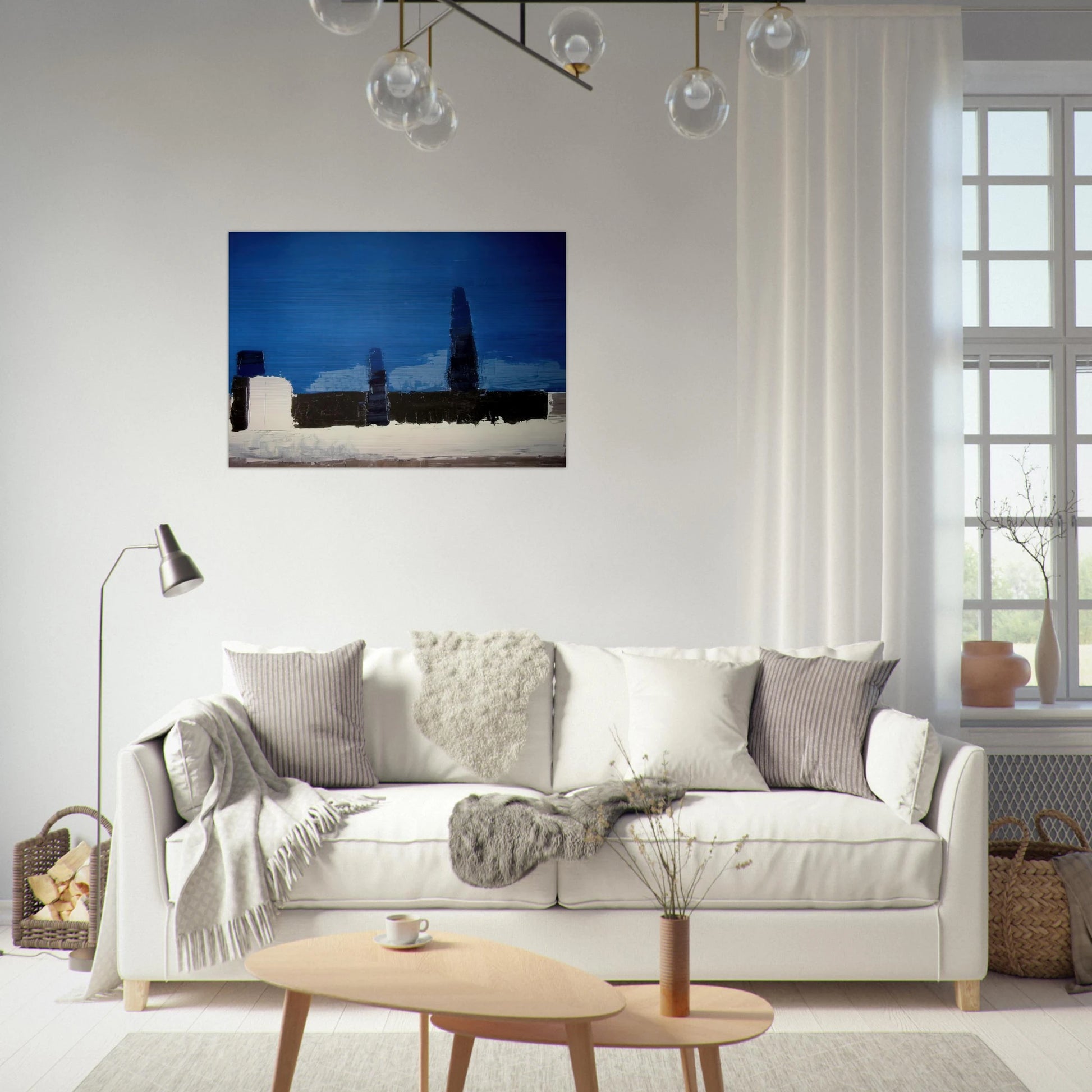 Fiesole - 1953 - Nicolas de Stael Brushed Aluminum Print - 70x100 cm / 28x40 inches | Nicolas de Stael Aluminum Print | Nicolas de Stael Prints