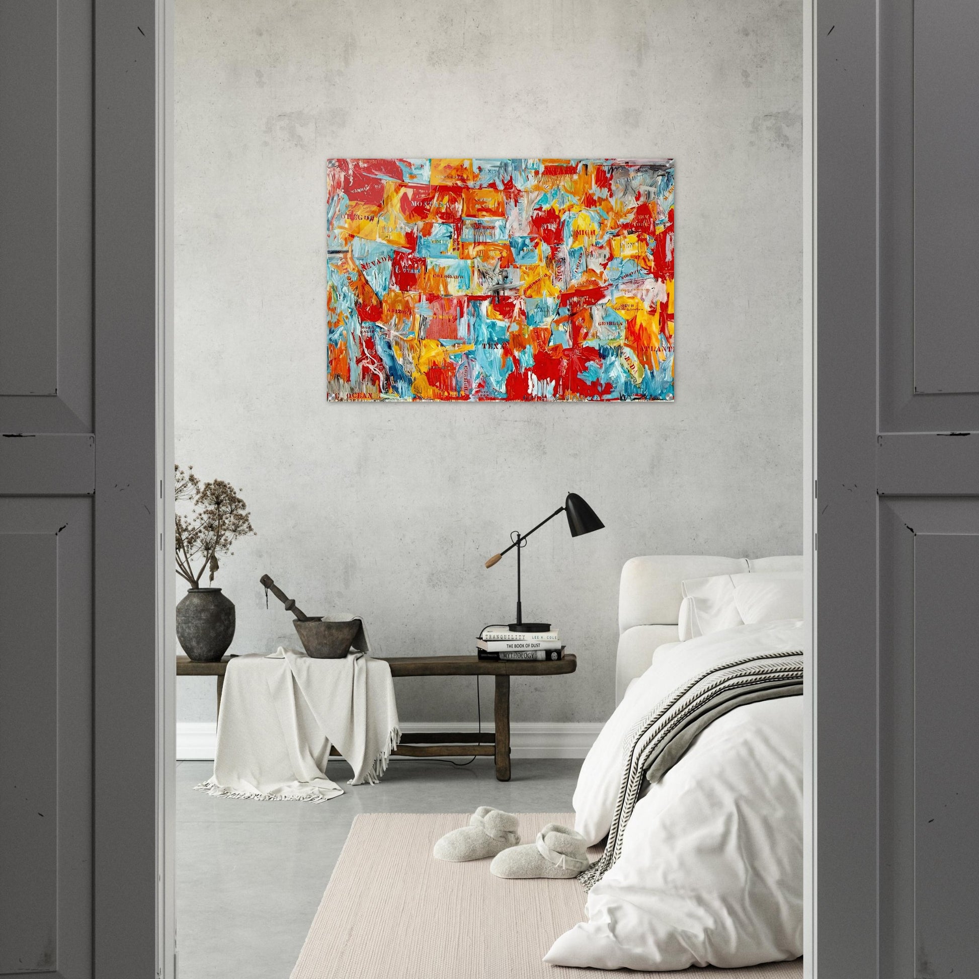 MAP - Jasper Johns Acrylic Print - 70x100 cm / 28x40″ inches