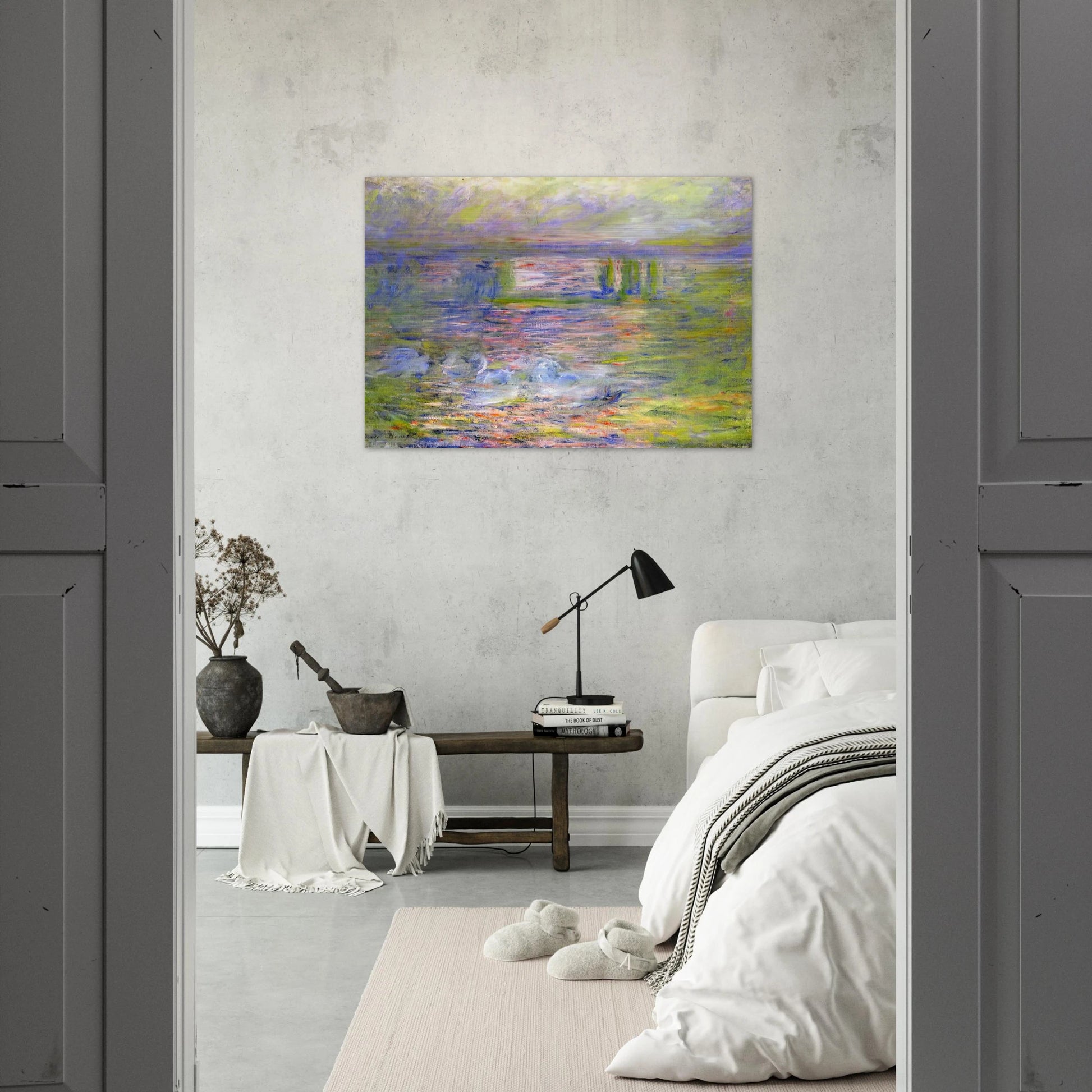Charing Cross Bridge 2 - claude monet Brushed Aluminum Print - 70x100 cm / 28x40 inches | claude monet Aluminum Print | claude monet Prints