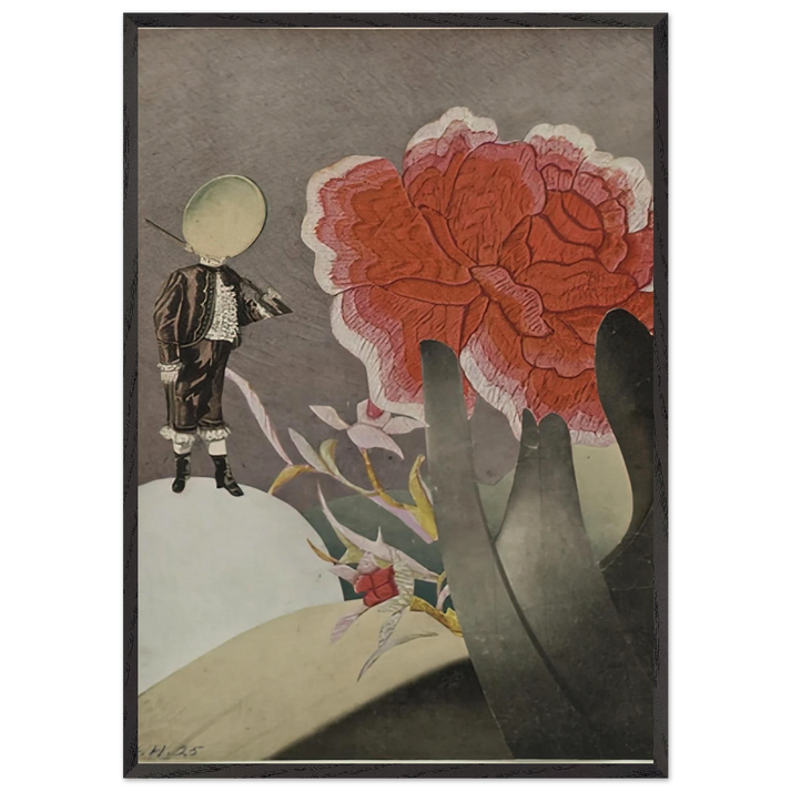 WATCHED 1925 - Hannah Hoch 70x100 cm / 28x40 inches Framed Art Print – Black Wooden Frame