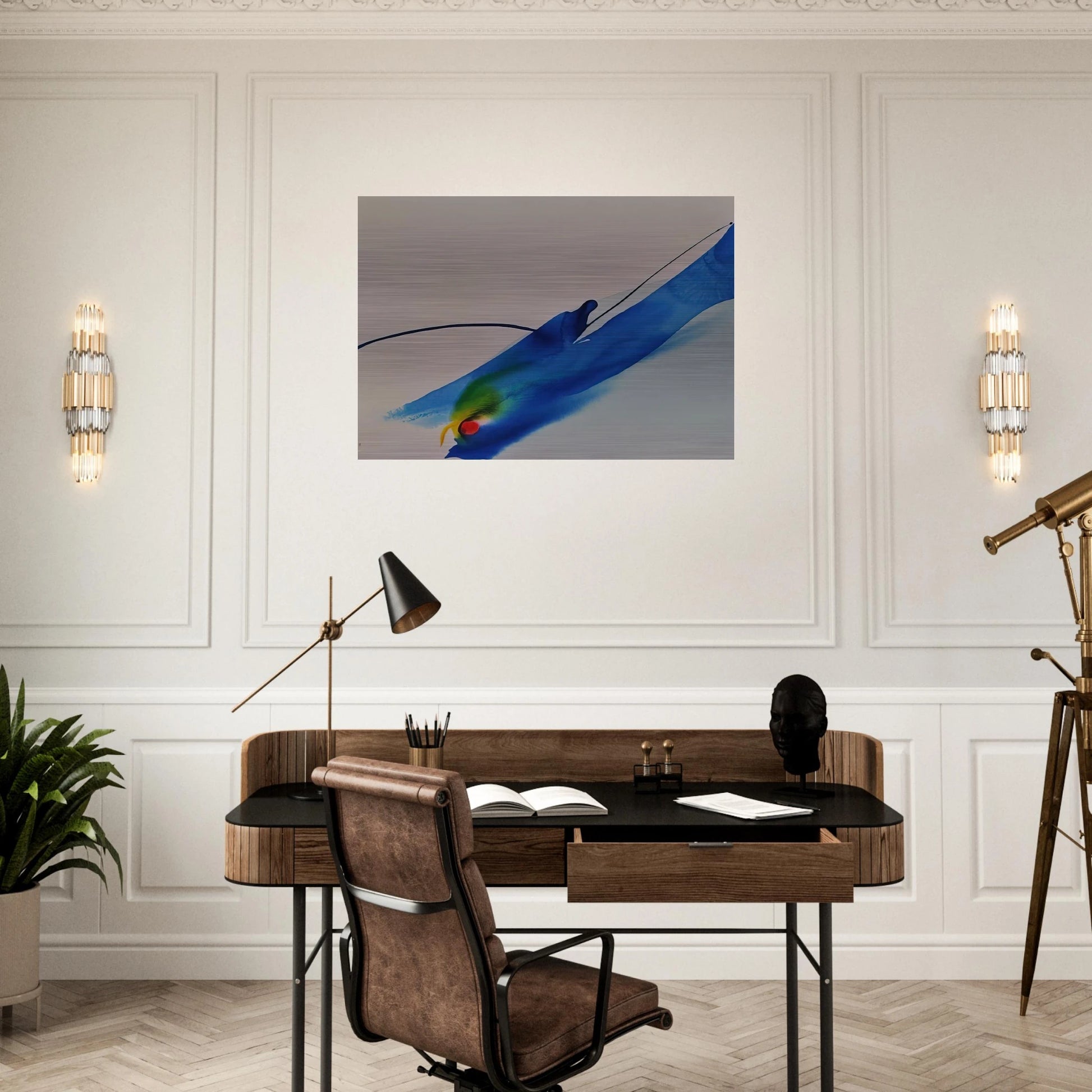 Phenomena Calling - Paul Jenkins Brushed Aluminum Print - 70x100 cm / 28x40 inches | Paul Jenkins Aluminum Print | Paul Jenkins Prints