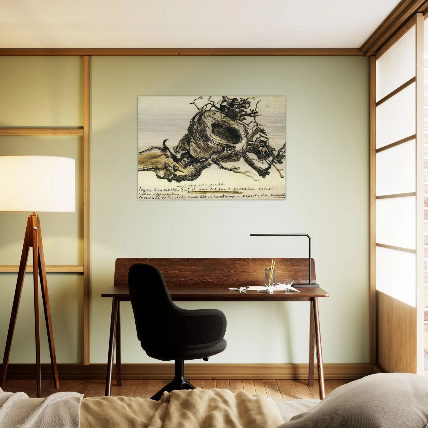 Bird's Nest - Vincent van Gogh Brushed Aluminum Print - 70x100 cm / 28x40 inches | Vincent van Gogh Aluminum Print | Vincent van Gogh Prints