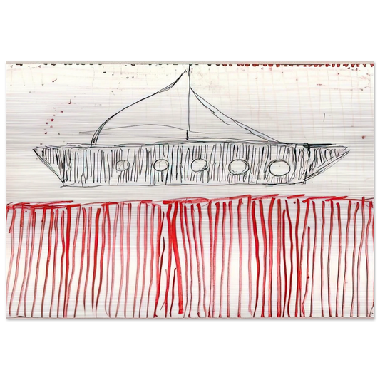 BE CALME OCTOBER 1ST 31ST 2004 0 - Louise Bourgeois Brushed Aluminum Print - 70x100 cm / 28x40 inches | Louise Bourgeois Aluminum Print | Louise Bourgeois Prints