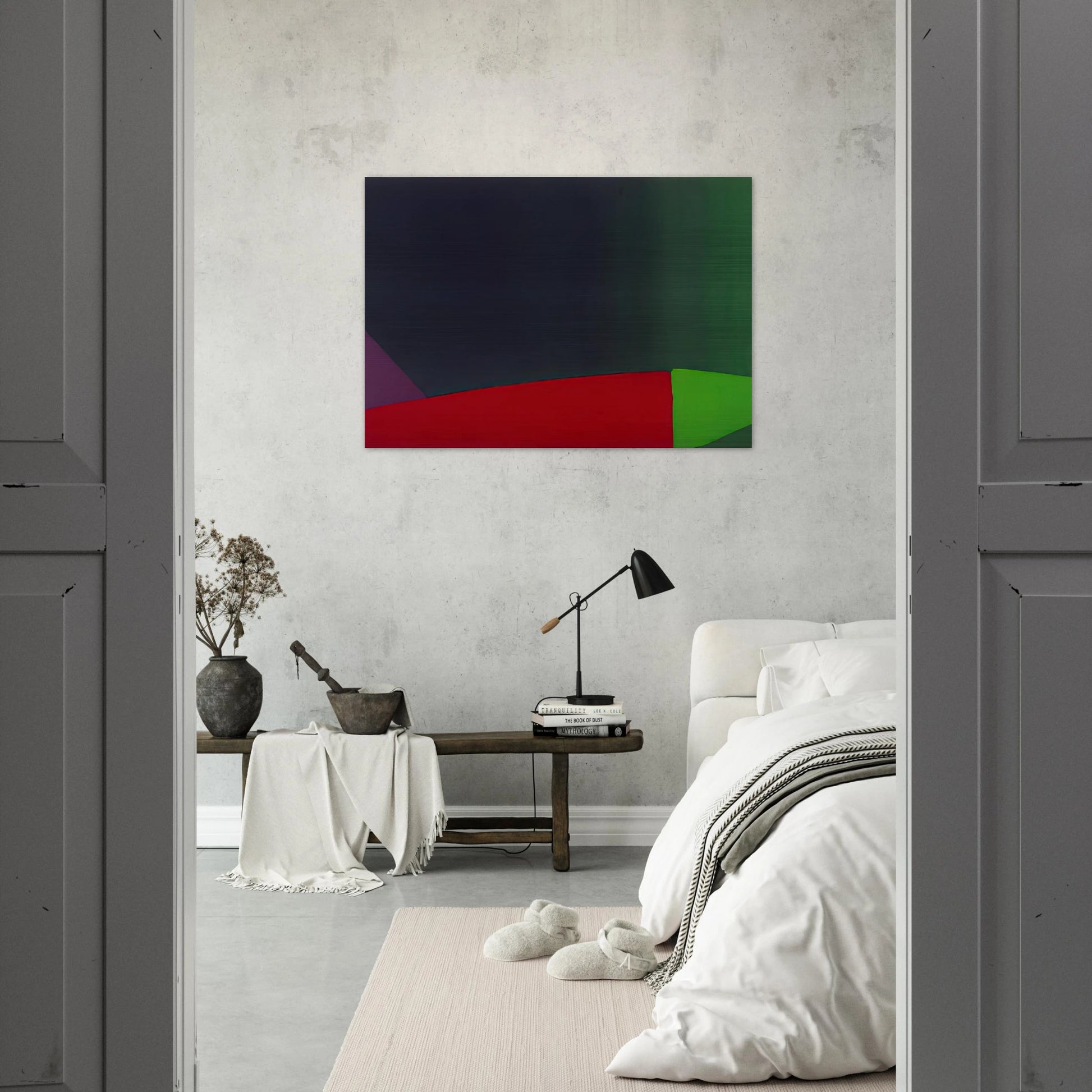 6.3.66 - 1966 - John Hoyland Brushed Aluminum Print - 70x100 cm / 28x40 inches | John Hoyland Aluminum Print | John Hoyland Prints