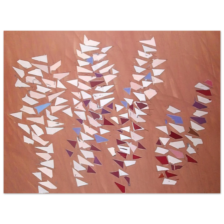 Robert Goodnough - On Gray Pink - 1988  75x100 cm / 30x40inches Fine Art Poster