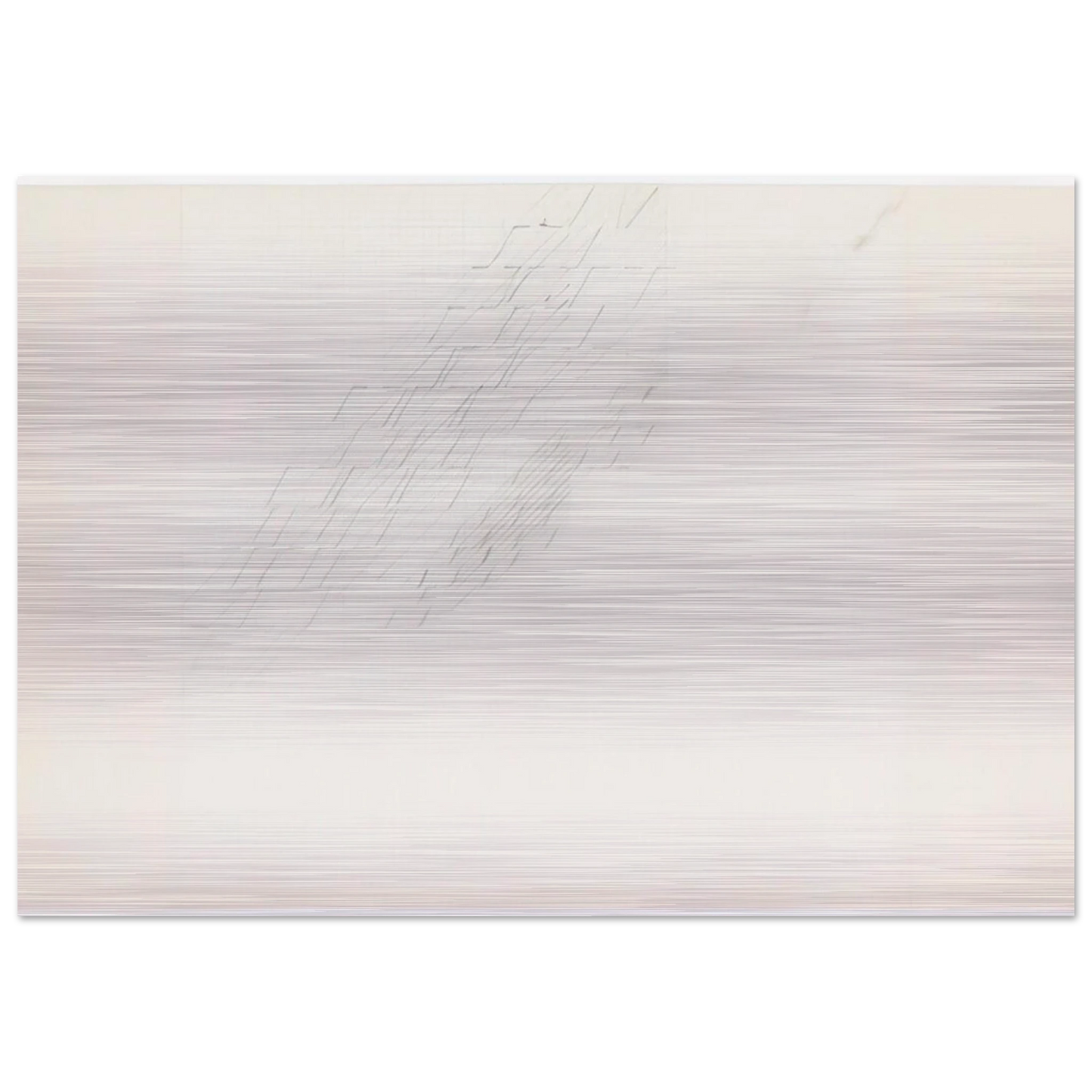 Untitled - 1977 - Nasreen Mohamedi Brushed Aluminum Print - 70x100 cm / 28x40 inches | Nasreen Mohamedi Aluminum Print | Nasreen Mohamedi Prints
