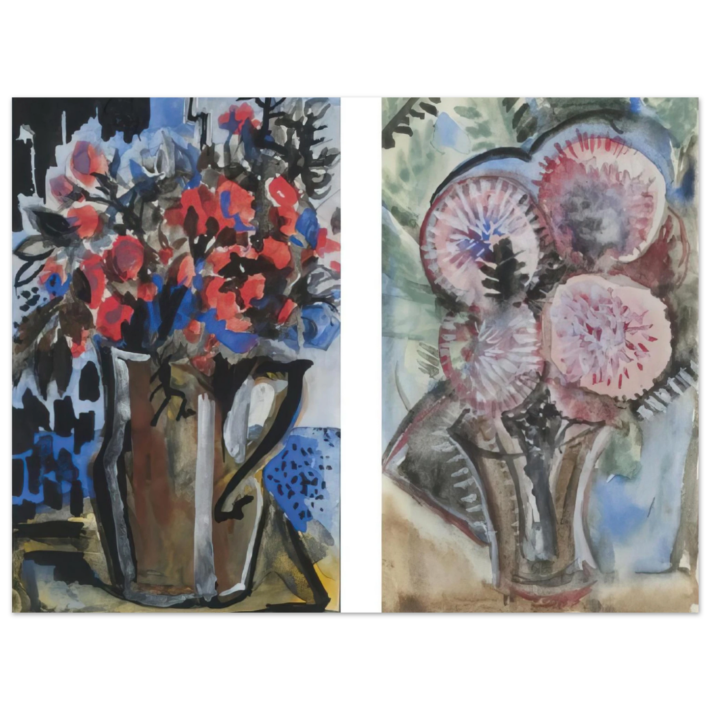 Natalia Goncharova - Still Life - Expressionism  75x100 cm / 30x40inches Fine Art Poster
