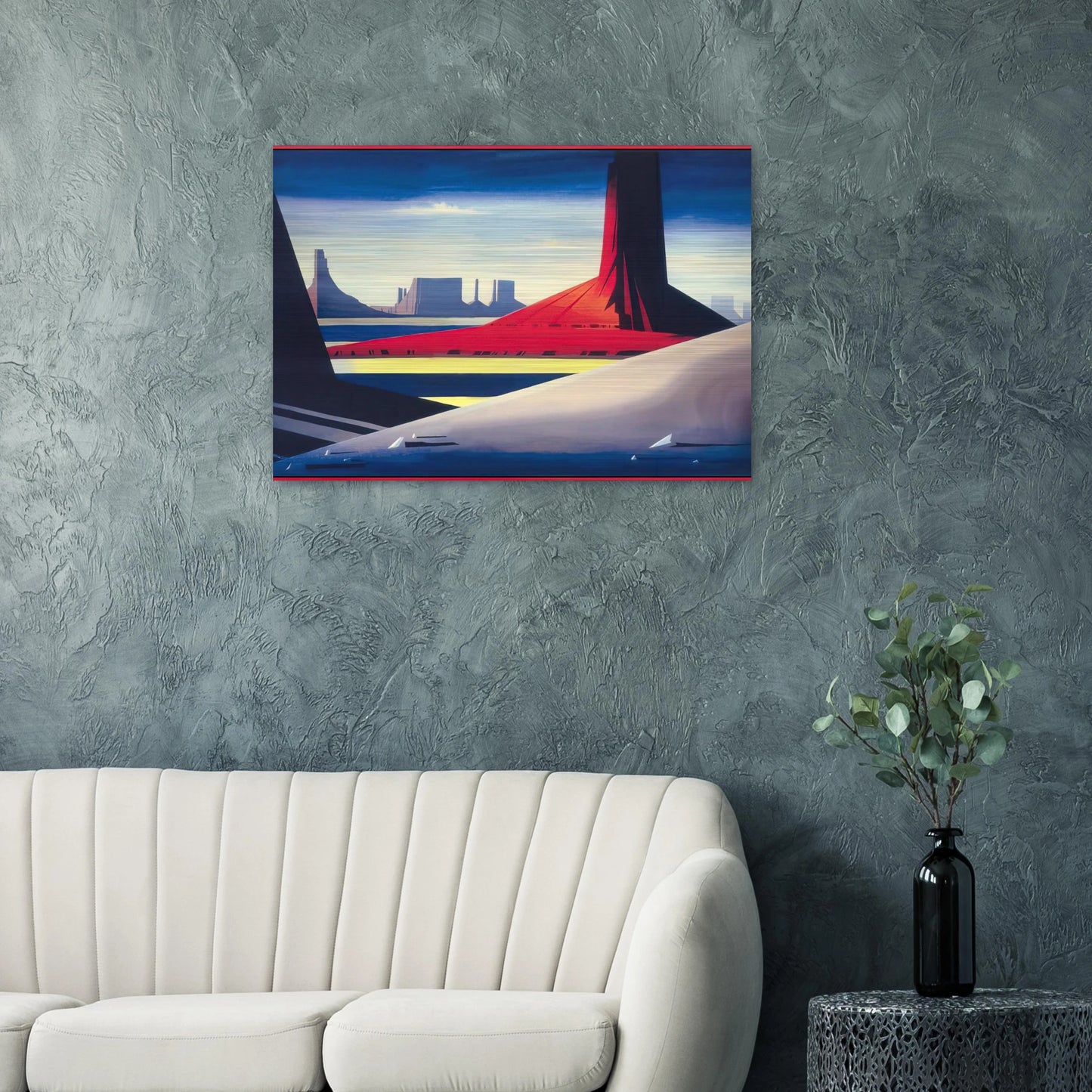 Monument Valley - Eyvind Earle Brushed Aluminum Print - 70x100 cm / 28x40 inches | Eyvind Earle Aluminum Print | Eyvind Earle Prints