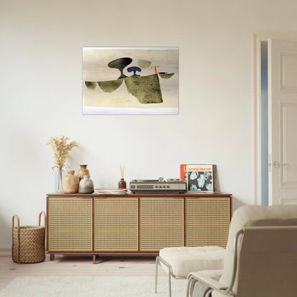 29.6.61 T - 1961 - Julius Bissier Brushed Aluminum Print - 70x100 cm / 28x40 inches | Julius Bissier Aluminum Print | Julius Bissier Prints
