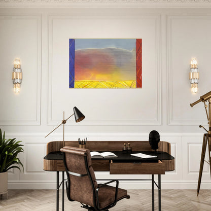 Winds Of Samoa - 1988 - Ronnie Landfield Brushed Aluminum Print - 70x100 cm / 28x40 inches | Ronnie Landfield Aluminum Print | Ronnie Landfield Prints