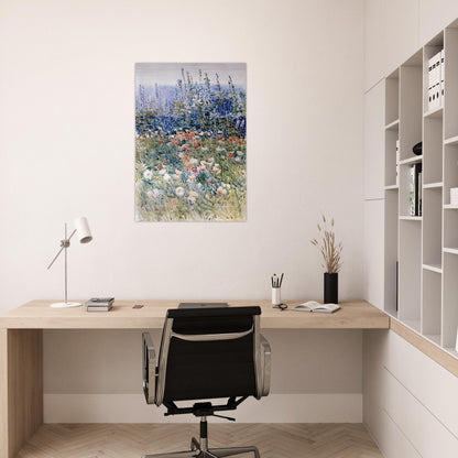 Flower Garden, Isles of Shoals - Childe Hassam Brushed Aluminum Print - 70x100 cm / 28x40 inches | Childe Hassam Aluminum Print | Childe Hassam Prints