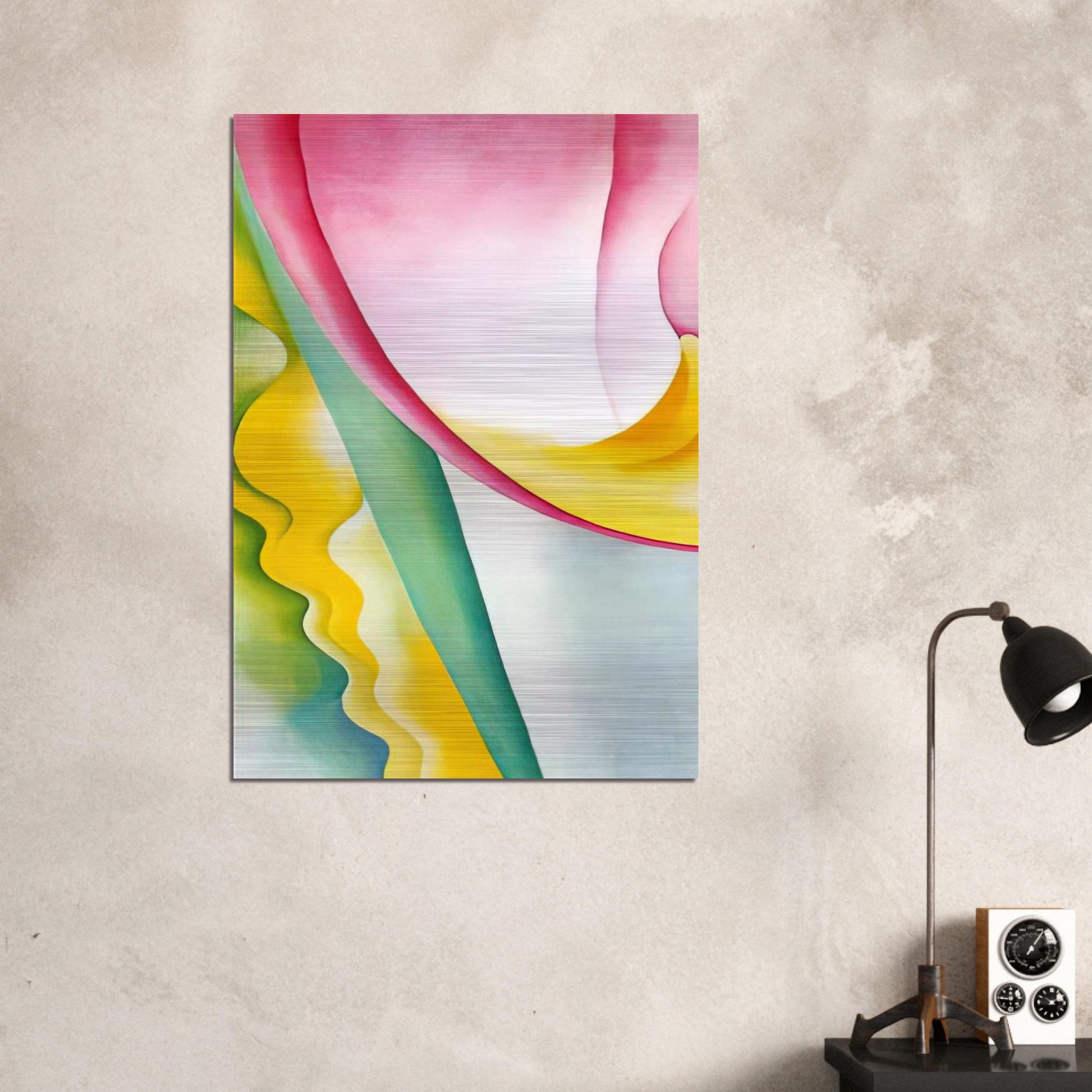 Abstraction No. 77  Tulip  - Georgia O'Keeffe Brushed Aluminum Print - 70x100 cm / 28x40 inches | Georgia O'Keeffe Aluminum Print | Georgia O'Keeffe Prints