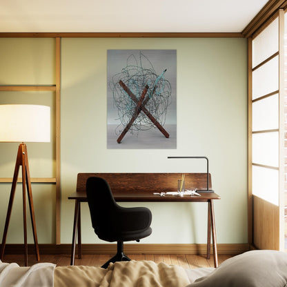 Tumbleweed - James Rosenquist Brushed Aluminum Print - 70x100 cm / 28x40 inches | James Rosenquist Aluminum Print | James Rosenquist Prints