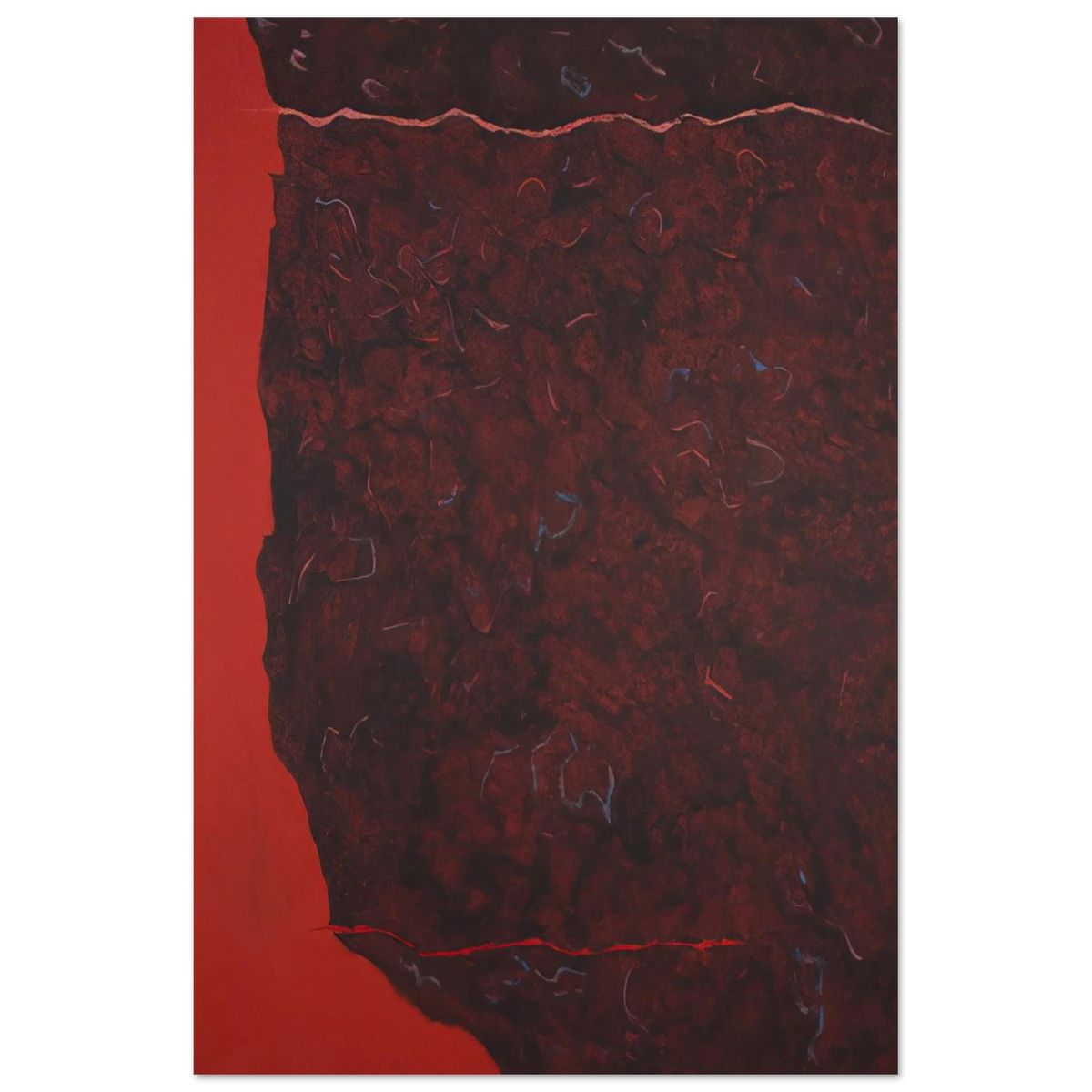 Edge of Burning Brush - 1986 - Theodoros Stamos Art Prints - 100x150 cm / 40x60″ inches | Theodoros Stamos Poster | Theodoros Stamos Prints