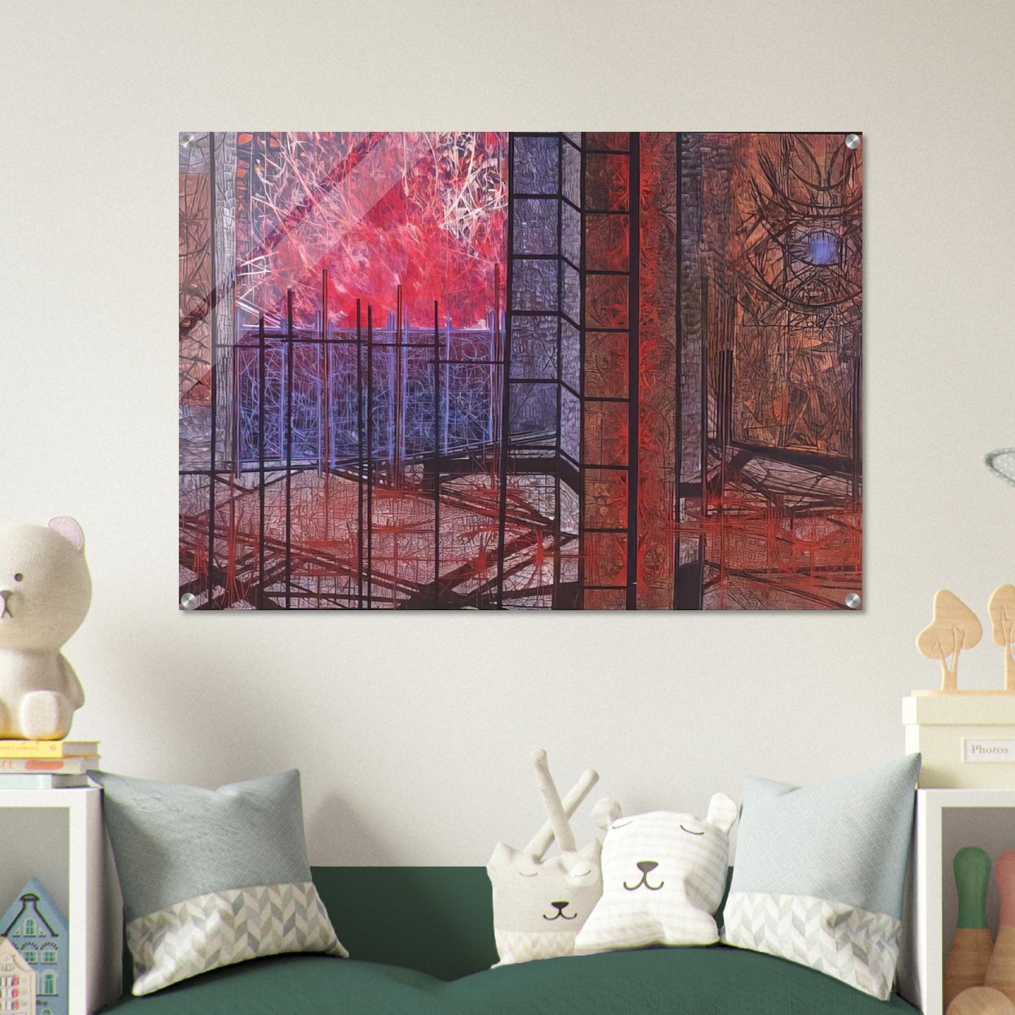 Chronicle - 1964 - Jimmy Ernst Acrylic Print - 70x100 cm / 28x40″ inches