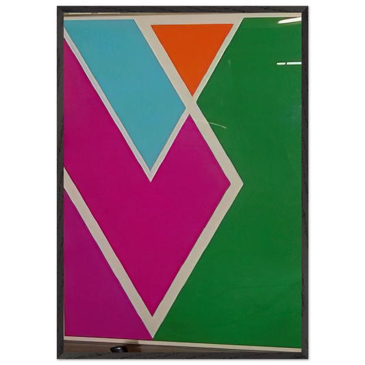 Westbury - 1970 - Larry Zox 70x100 cm / 28x40 inches Framed Art Print – Black Wooden Frame