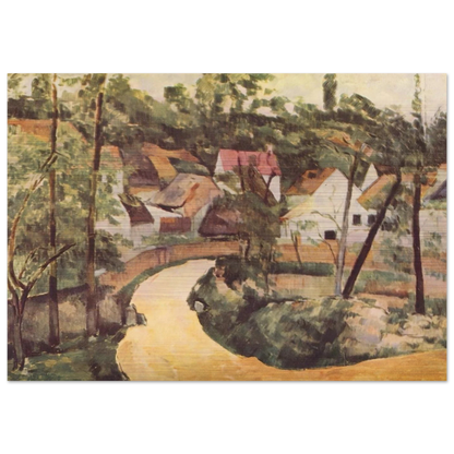 A Turn in the Road - Paul Cézanne Brushed Aluminum Print - 70x100 cm / 28x40 inches | Paul Cézanne Aluminum Print | Paul Cézanne Prints