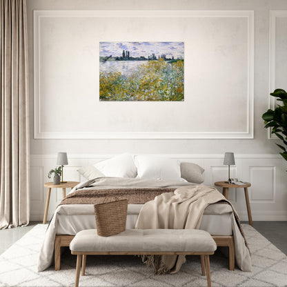 Isle of Flowers on Siene near Vetheuil - claude monet Acrylic Print - 70x100 cm / 28x40″ inches