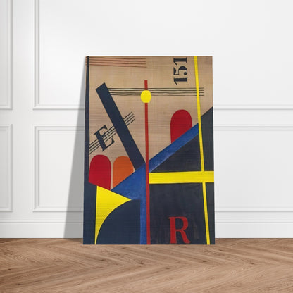 Large painting of the railroad - Laszlo Moholy-Nagy Brushed Aluminum Print - 70x100 cm / 28x40 inches | Laszlo Moholy-Nagy Aluminum Print | Laszlo Moholy-Nagy Prints