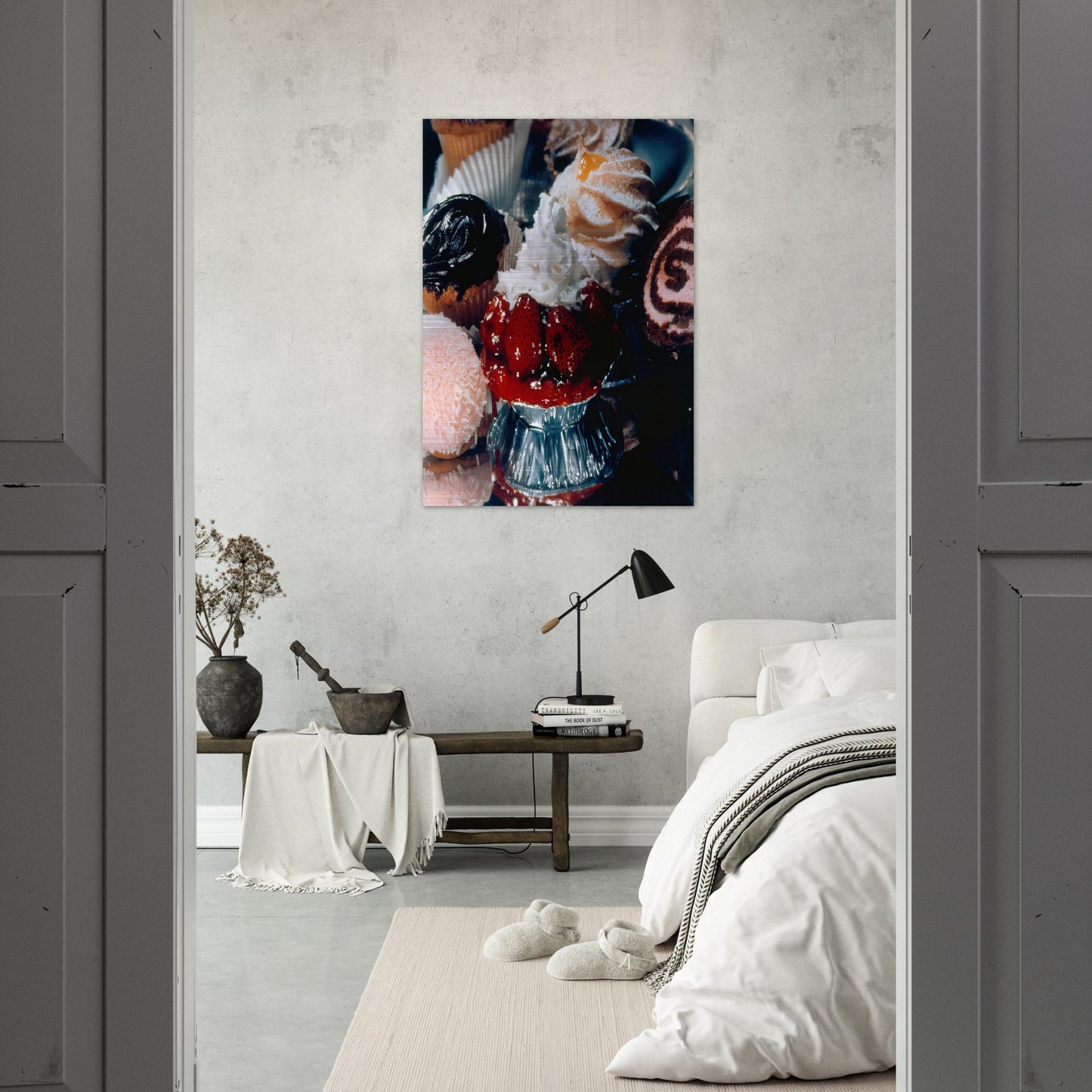 STRAWBERRY TART SUPREME 1974 - Audrey Flack Brushed Aluminum Print - 70x100 cm / 28x40 inches | Audrey Flack Aluminum Print | Audrey Flack Prints