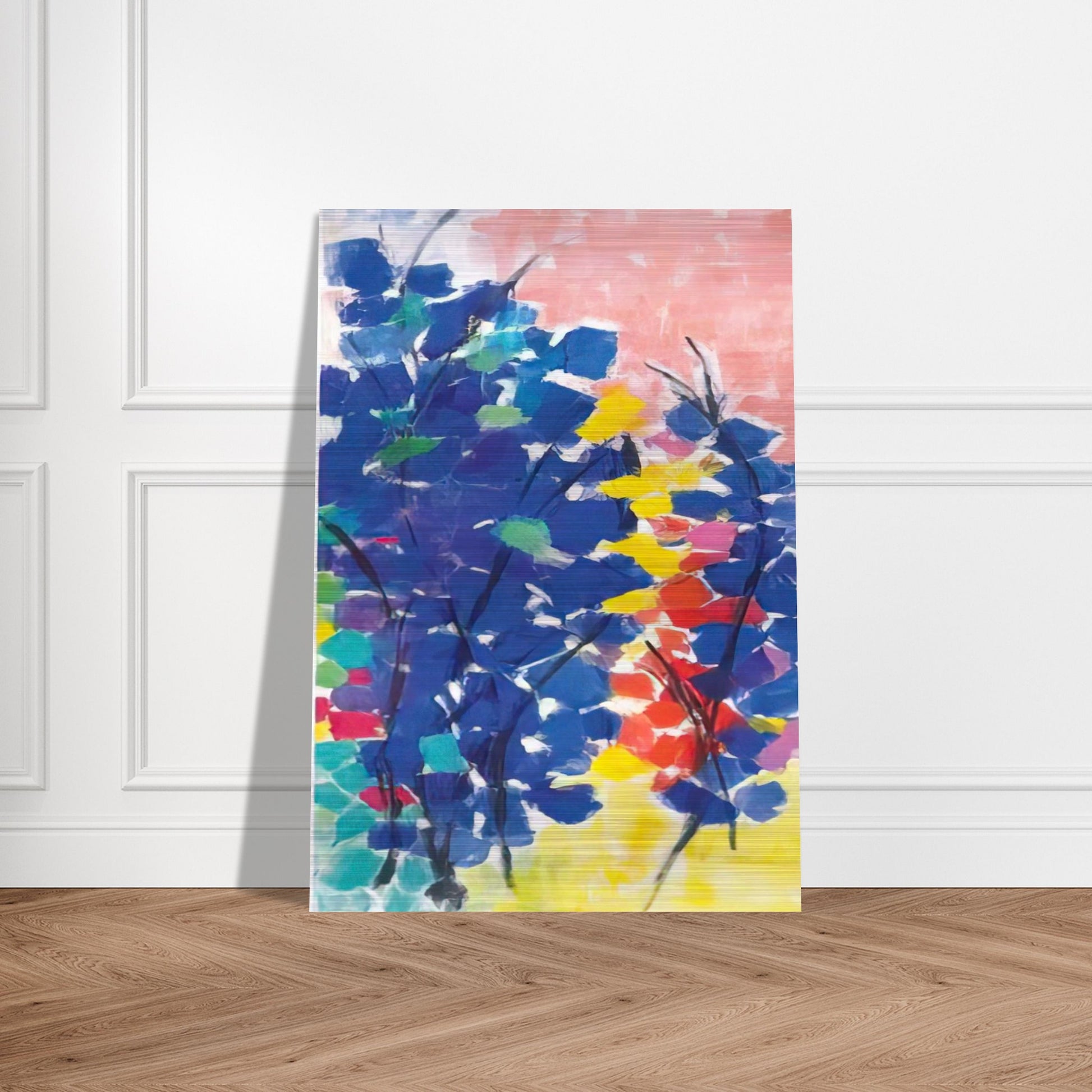 UNTITLED FLORAL ABSTRACTION 1970 - Alma Woodsey Thomas Brushed Aluminum Print - 70x100 cm / 28x40 inches | Alma Woodsey Thomas Aluminum Print | Alma Woodsey Thomas Prints