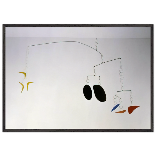 BOOMERANGS 1941 0 - Alexander Calder 70x100 cm / 28x40 inches Framed Art Print – Black Wooden Frame