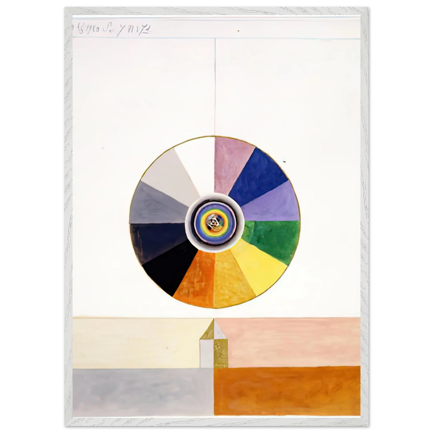 Hilma af Klint - SERIES VII NO 7D 1920 Wall art - 40x50 cm / 16x20 inches - Premium Wooden Framed Poster With Fine Art Paper-canvas - Wood frame