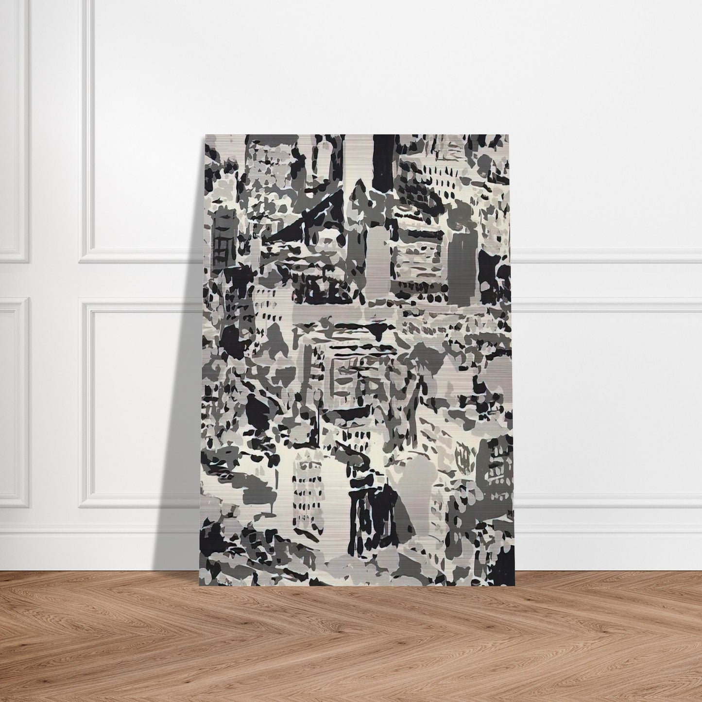 TOWNSCAPE 1969 - Gerhard Richter Brushed Aluminum Print - 70x100 cm / 28x40 inches | Gerhard Richter Aluminum Print | Gerhard Richter Prints
