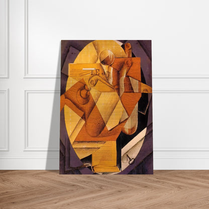 THE TABLE 1914 - Juan Gris Brushed Aluminum Print - 70x100 cm / 28x40 inches | Juan Gris Aluminum Print | Juan Gris Prints