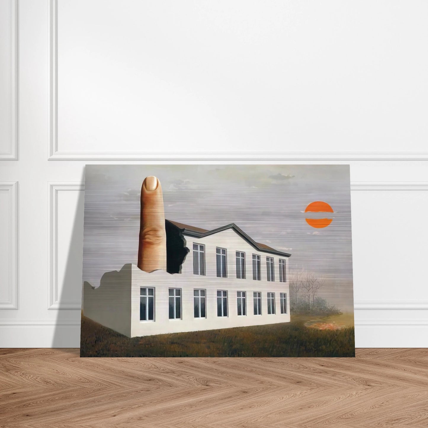 THE REVEALING OF THE PRESENT 1936 - Rene Magritte Brushed Aluminum Print - 70x100 cm / 28x40 inches | Rene Magritte Aluminum Print | Rene Magritte Prints