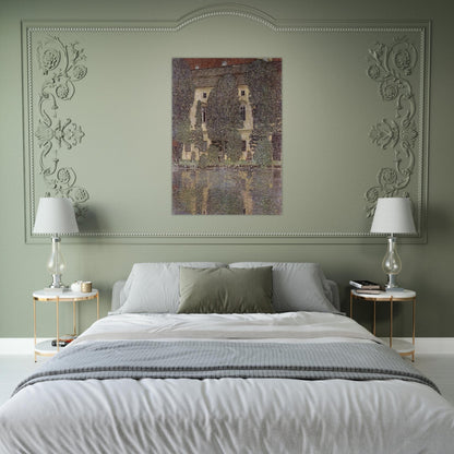 THE SCHLOSS KAMMER ON THE ATTERSEE III 1910 - Gustav Klimt Brushed Aluminum Print - 70x100 cm / 28x40 inches | Gustav Klimt Aluminum Print | Gustav Klimt Prints