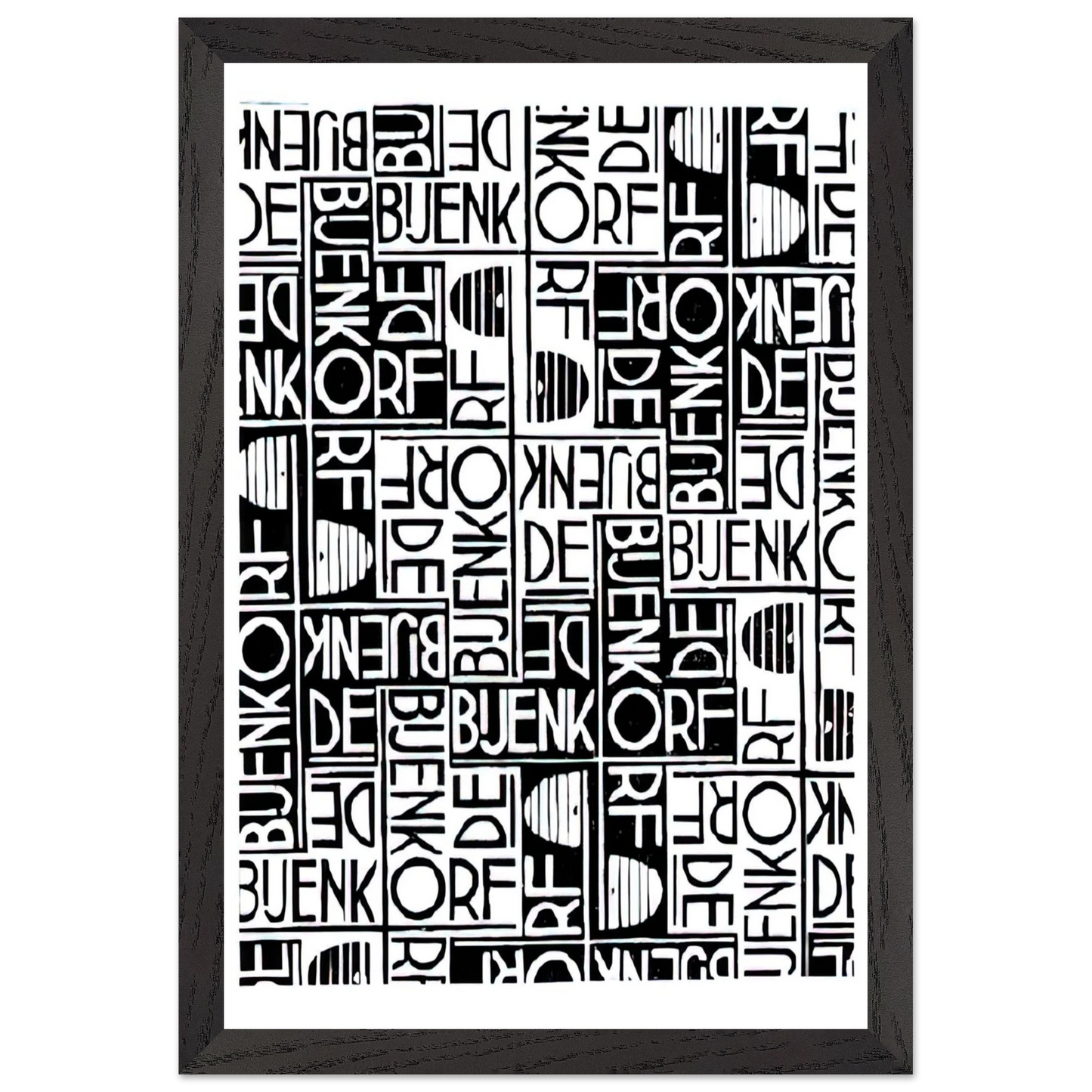 MC Escher - ESCHER (18) Wall Art - 60x80 cm / 24x32 inches - Premium Wooden Framed Poster With Fine Art Paper-canvas - White frame
