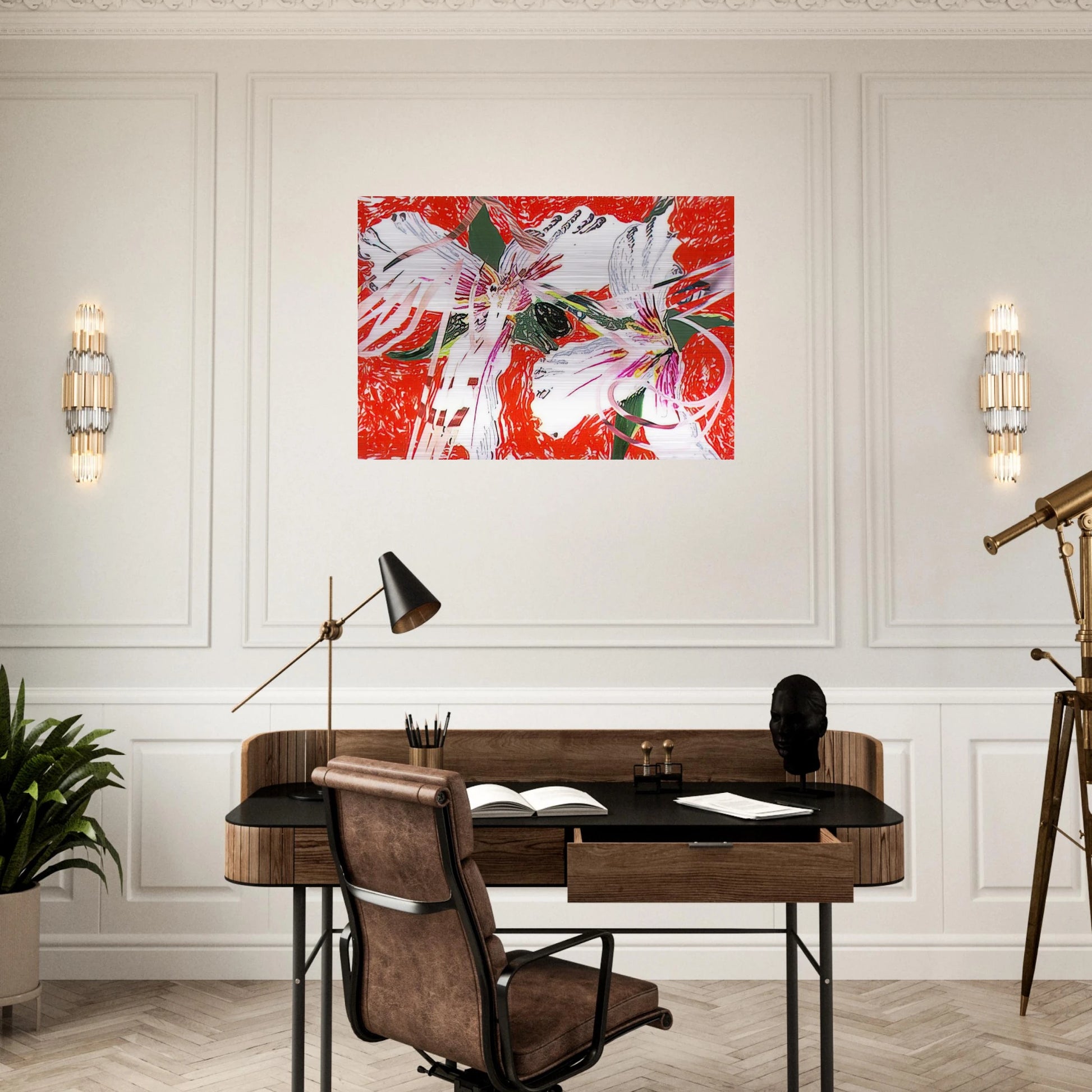 Sister Shrieks - James Rosenquist Brushed Aluminum Print - 70x100 cm / 28x40 inches | James Rosenquist Aluminum Print | James Rosenquist Prints